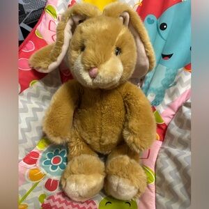 Rare Russ Berrie Peaches Rabbit Soft Plush Toy 12” Easter Bunny